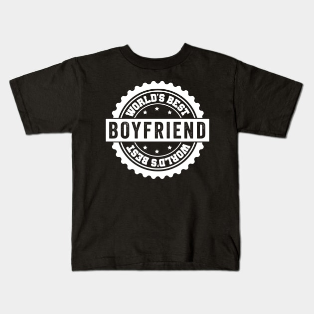 Worlds Best Boyfriend Kids T-Shirt by Kyandii